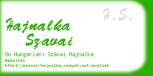 hajnalka szavai business card